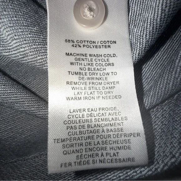 Robert Barakett Robbins Knit Button-Down Shirt Men’s XXL Gray Short Sleeve - Picture 11 of 11